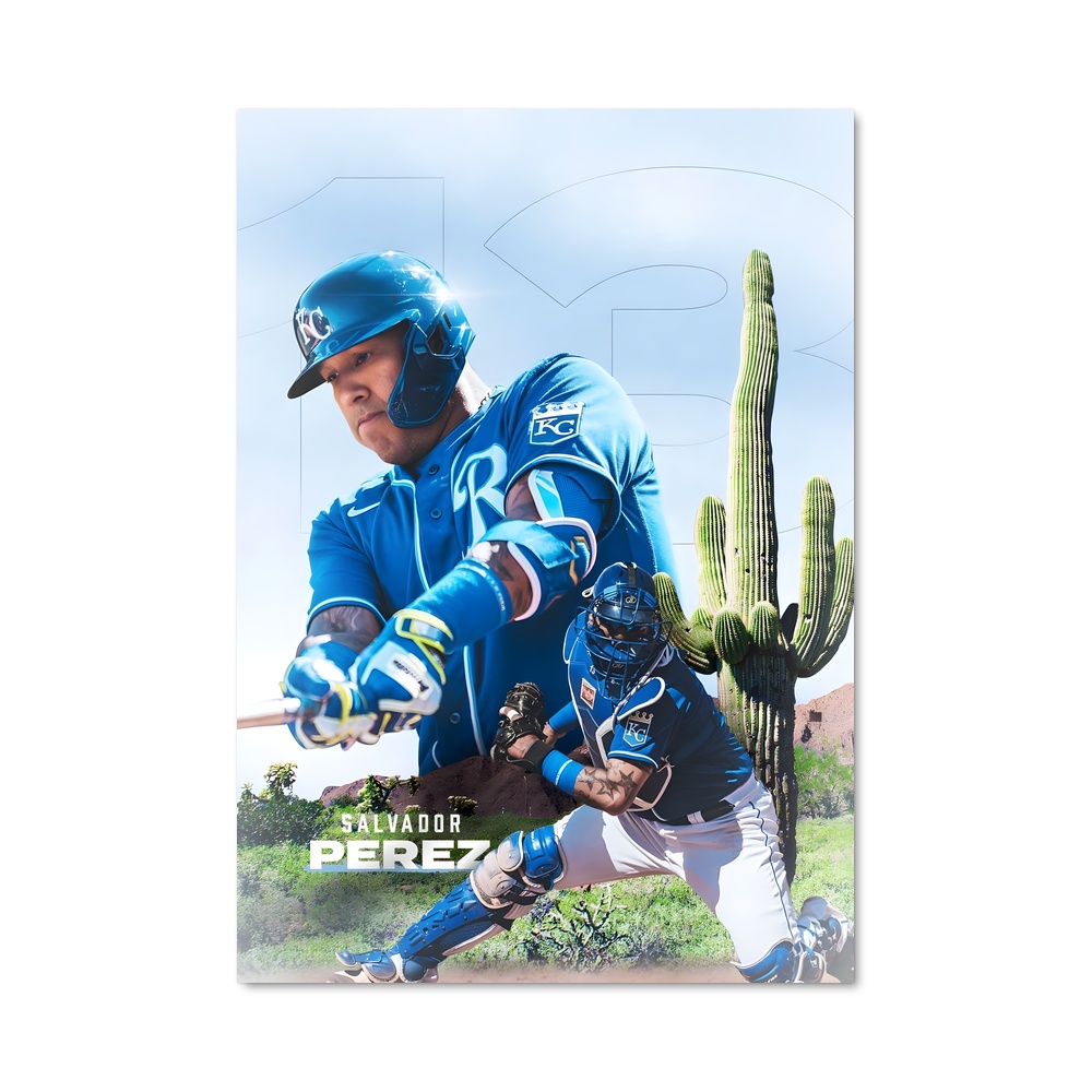 Poster Salvador swing – affiche Baseball
